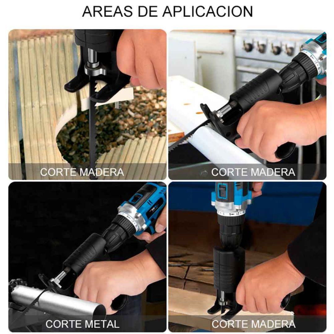 Adaptador De Sierra. Convierte tu taladro en una caladora profesional en segundos