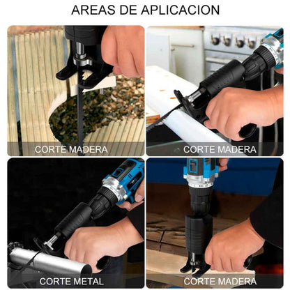 Adaptador De Sierra. Convierte tu taladro en una caladora profesional en segundos
