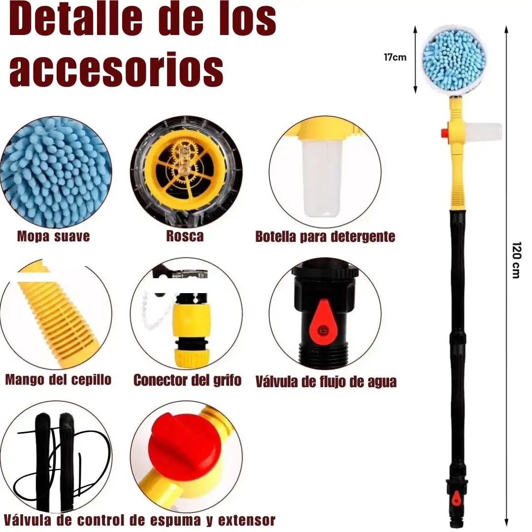 Lava tu auto como un profesional… Con el CEPILLO AUTOCLEAN 360