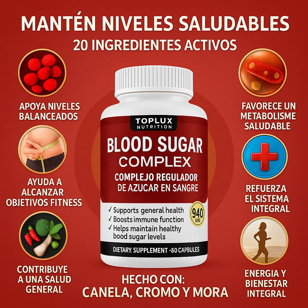 Blood Sugar Complex - Tu aliado natural contra los picos de acceso!