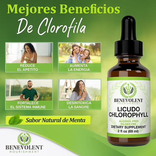 Gotas de clorofila líquida 🌿Energía Pura. Desintoxicación Natural