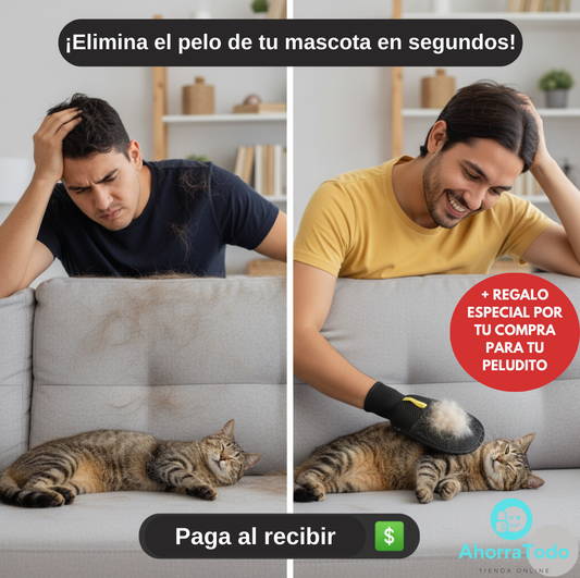 GUANTE REMOVEDOR DE PELO PARA MASCOSTAS