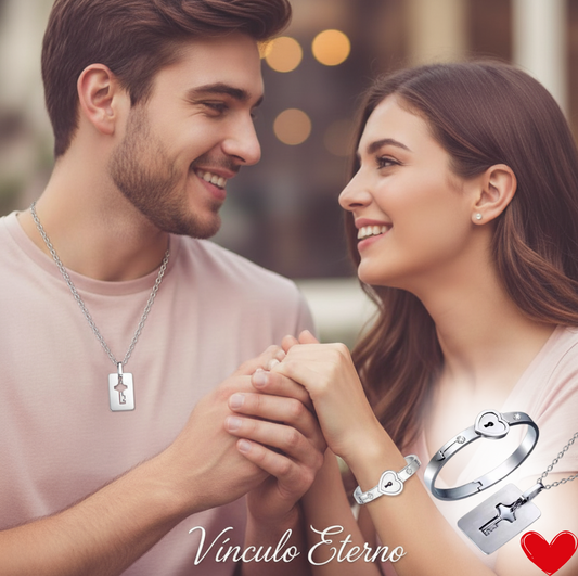 Collar + Pulsera Parejas ✨Vínculo Eterno✨