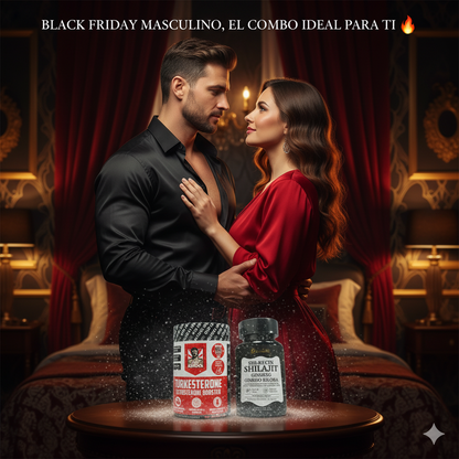 2x1: TURKESTERONE + SHILAJIT — Potencia Natural Masculina