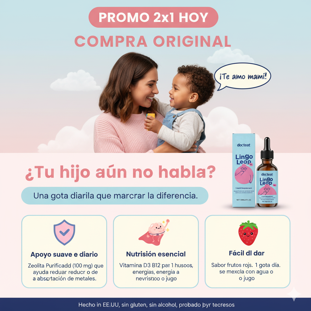 LINGO LEAP, GOTAS QUE POTENCIA EL HABLA Y LA MENTE DE TUS NIÑOS🎯✨