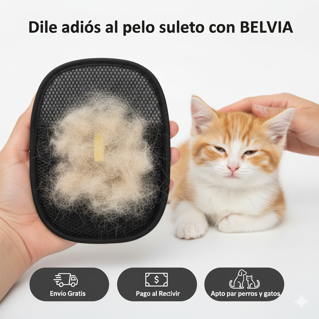 2x1: GUANTE REMOVEDOR DE PELO PARA MASCOSTAS