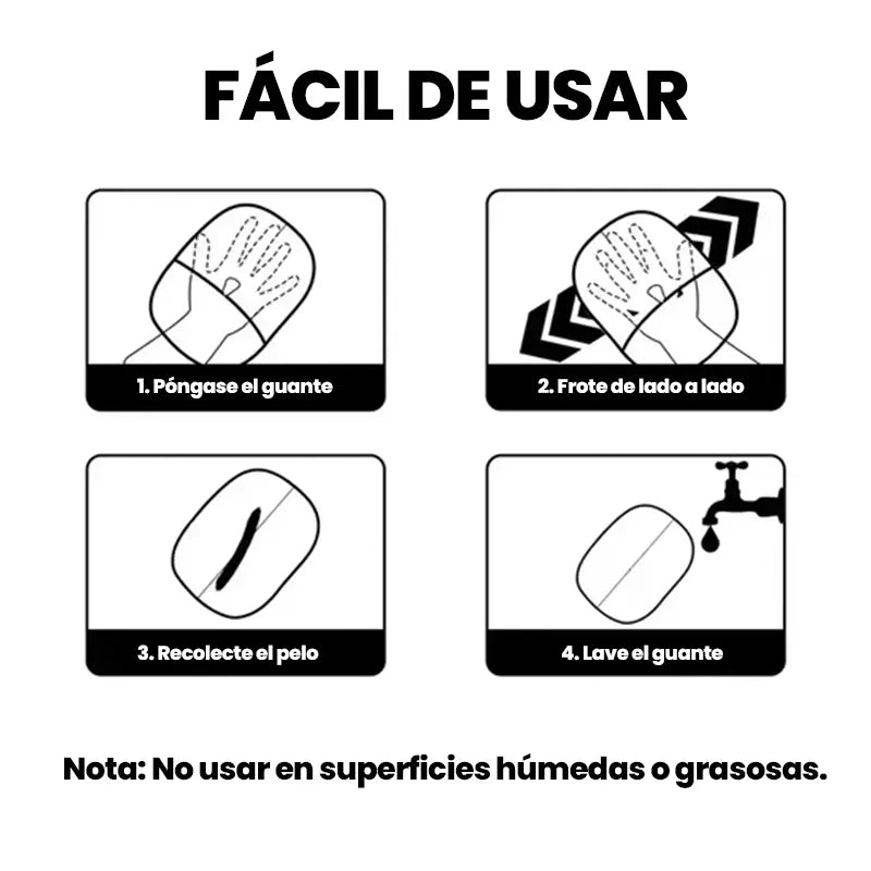 2x1: GUANTE REMOVEDOR DE PELO PARA MASCOSTAS