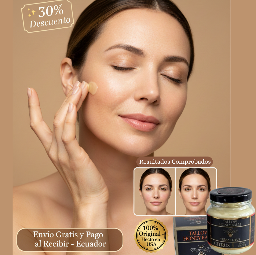 Tallow Honey Balm Citrus – Repara, hidrata y rejuvenece tu piel naturalmente