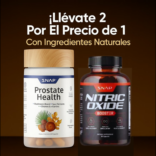 PROSTATE HEALTH + NITRIC OXIDE, Refuerza tu bienestar masculina de forma natural
