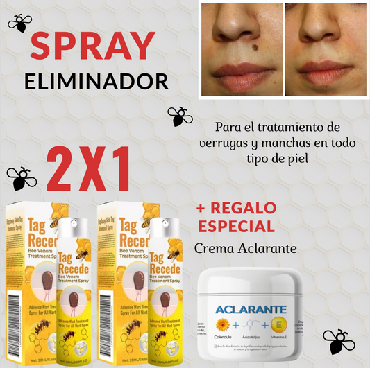 Combo 2 Tag Recede + 1 Crema aclarante DE REGALO