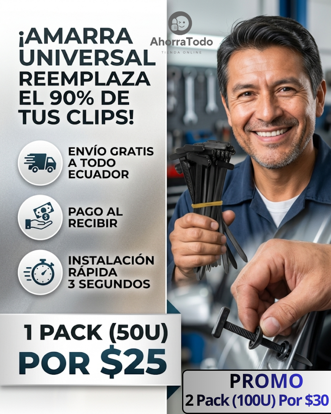 Set de amarras - hebillas universal
