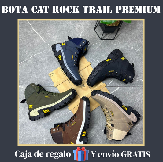 Bota CAT Rock Trail Premium – Resistencia y estilo que imponen presencia