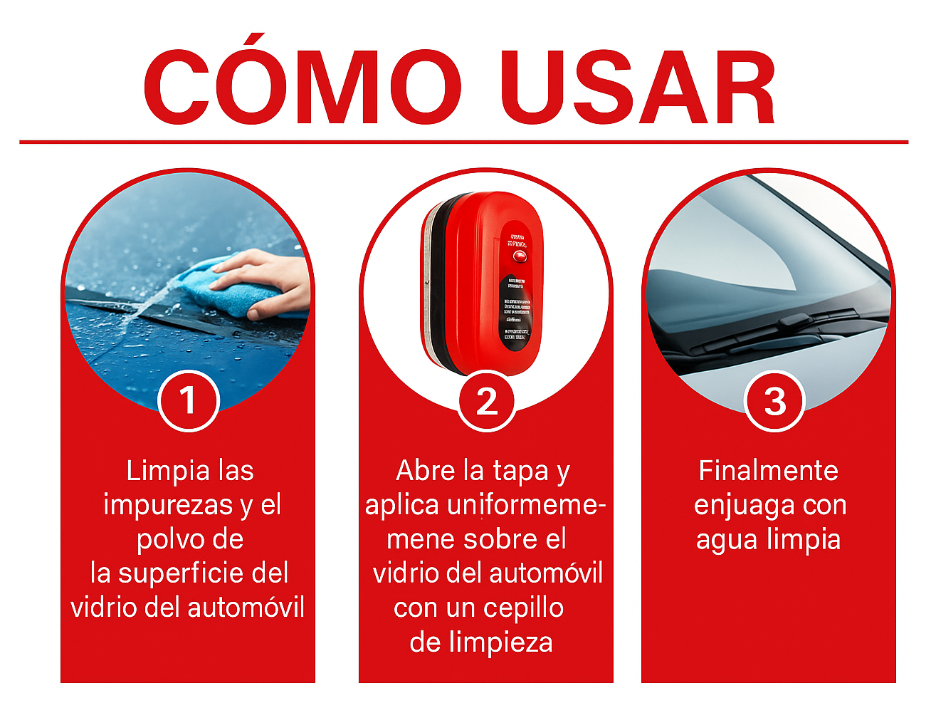 CEPILLO DE LIMPIEZA DE VIDRIO PARA AUTO
