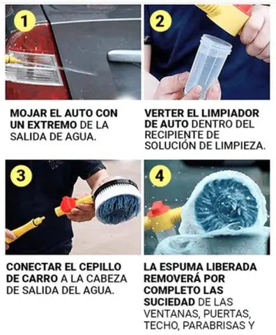 Lava tu auto como un profesional… Con el CEPILLO AUTOCLEAN 360